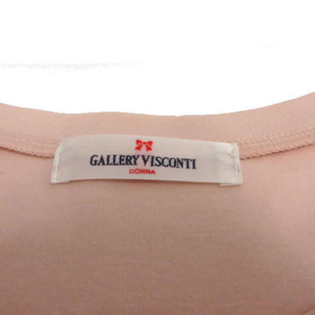 GALLERY VISCONTI(ギャラリービスコンティ)のGALLERY VISCONTI シャツ 半袖 花柄 薔薇 プリント ピンク 2 レディースのトップス(Tシャツ(半袖/袖なし))の商品写真