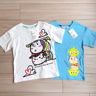 エイチアンドエム(H&M)のH&M ディズニー トイストーリー  プリントオーバーサイズTシャツ 2枚セット(Tシャツ/カットソー)