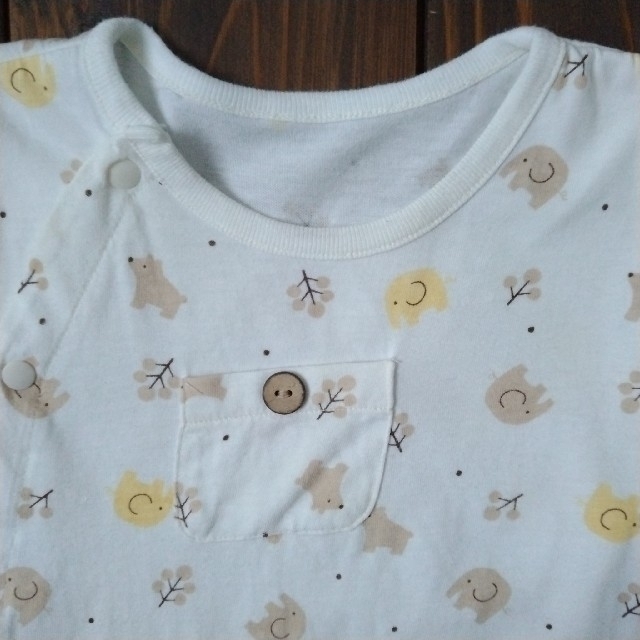 西松屋(ニシマツヤ)の半袖　カバーオール　ロンパース　２点セット キッズ/ベビー/マタニティのベビー服(~85cm)(カバーオール)の商品写真