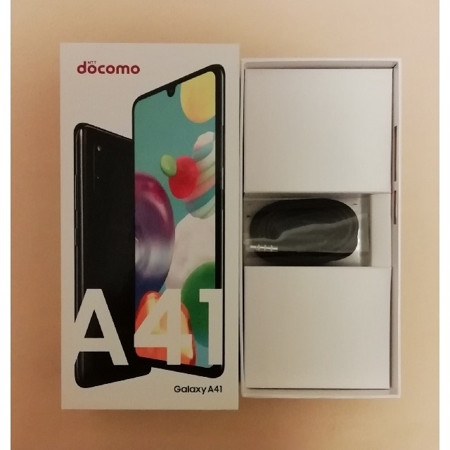 DOCOMO Galaxy A41 SC-41A SIMフリー ブラックスマートフォン/携帯電話