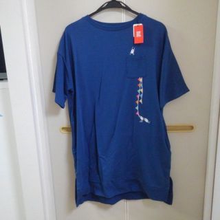 グラニフ(Design Tshirts Store graniph)のグラニフ (graniph) 【新品】 半袖 ワンピース ビューティフルシャドー(ひざ丈ワンピース)