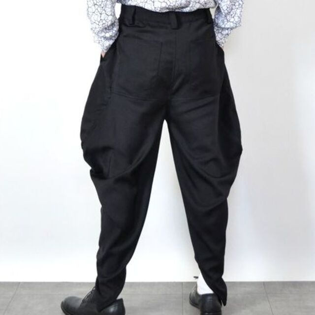 Rick Owens(リックオウエンス)の極美品SpEp変形ドレープキャロットサルエルパンツ メンズのパンツ(サルエルパンツ)の商品写真