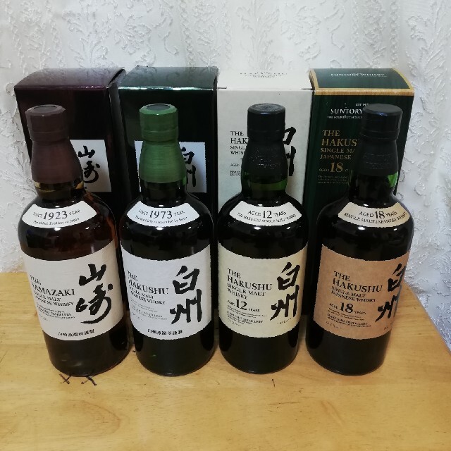 山崎18年　山崎12年   白州12年  箱付き