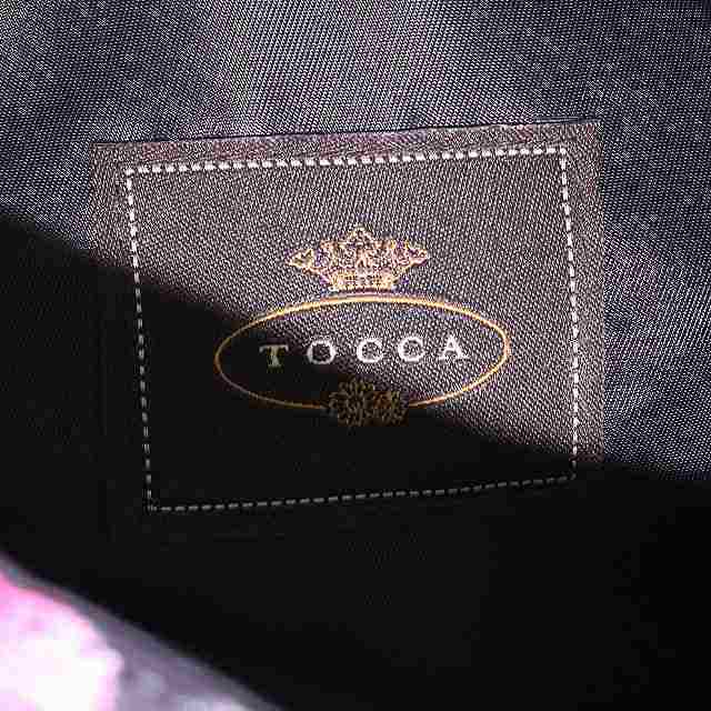 TOCCA(トッカ)のトッカ バッグS トートバッグ ハンドバッグ 花柄 黒 ピンク レディースのバッグ(トートバッグ)の商品写真