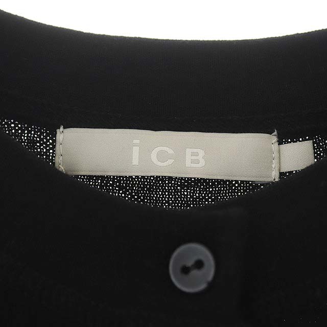 ICB(アイシービー)のアイシービー iCB 21AW ヘンリーネック 長袖 ニット セーター S 黒 レディースのトップス(ニット/セーター)の商品写真