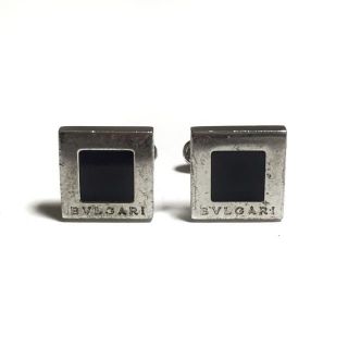 ブルガリ(BVLGARI)のブルガリ カフス クアドラート シルバー 黒(その他)