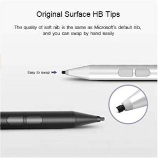 Surface用タッチペン、誤作動防止、1024筆圧対応、消しゴム/右クリック(その他)