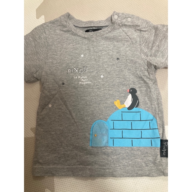 95 ピングー　半袖　Tシャツ　仕掛け付き キッズ/ベビー/マタニティのキッズ服男の子用(90cm~)(Tシャツ/カットソー)の商品写真