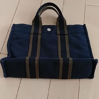 エルメス(Hermes)のマーニー様専用　エルメスフールトゥー　PM　紺色(トートバッグ)