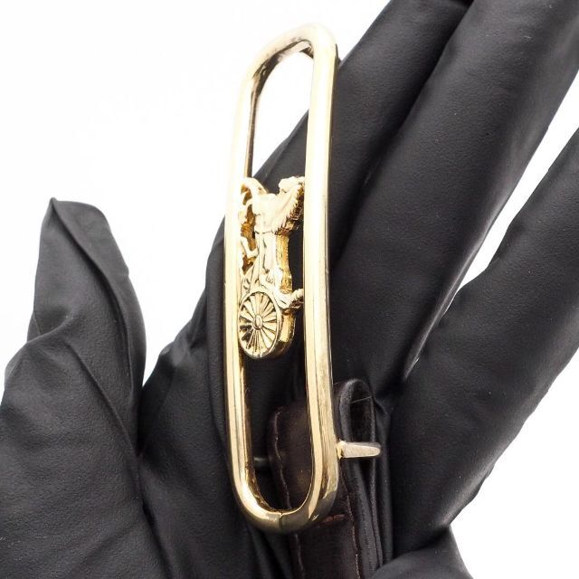 希少》CELINE ベルト ゴールド 馬金具 トップ式 レザー ブラウン 希少》CELINE ベルト ゴールド 馬金具 トップ式 レザー ブラウン