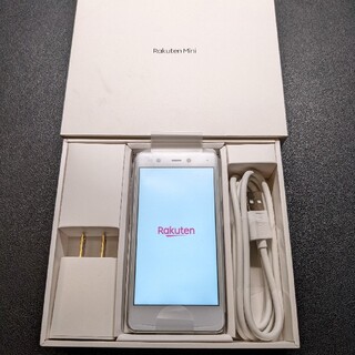 ラクテン(Rakuten)のRakuten mini 楽天ミニ C330 クールホワイト(スマートフォン本体)