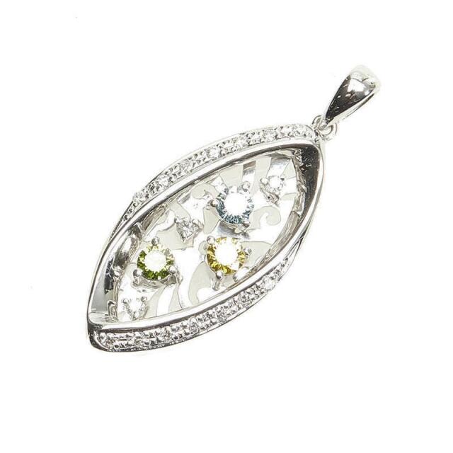 輝く高品質な 美品 K18WG 【1-0052977】 0.15ct ダイヤ 0.30ct ダイヤ