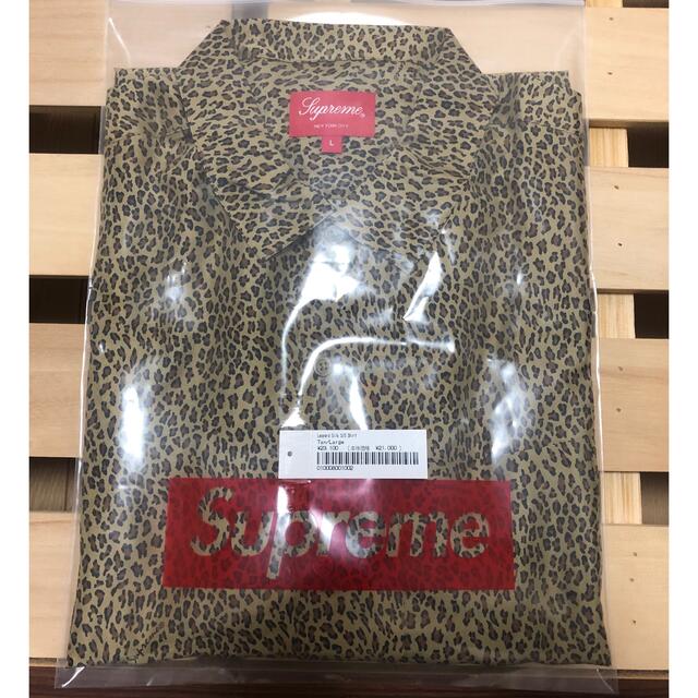 Supreme Leopard Silk S/S Shirt  Tan Lシャツ