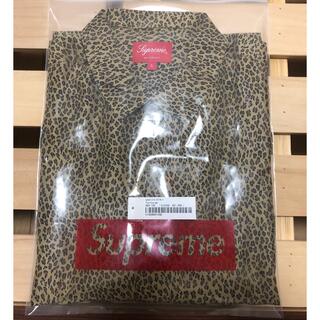シュプリーム(Supreme)のSupreme Leopard Silk S/S Shirt  Tan L(シャツ)