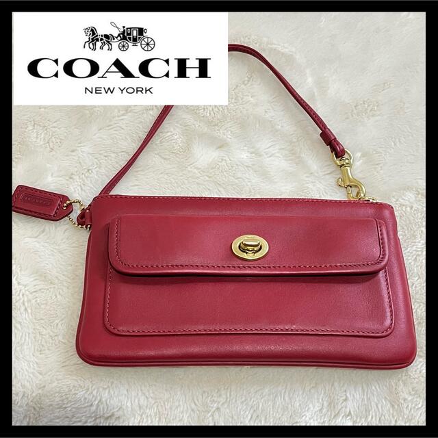 old coach オールドコーチ ミニバッグ ポーチ ターンロック レザー