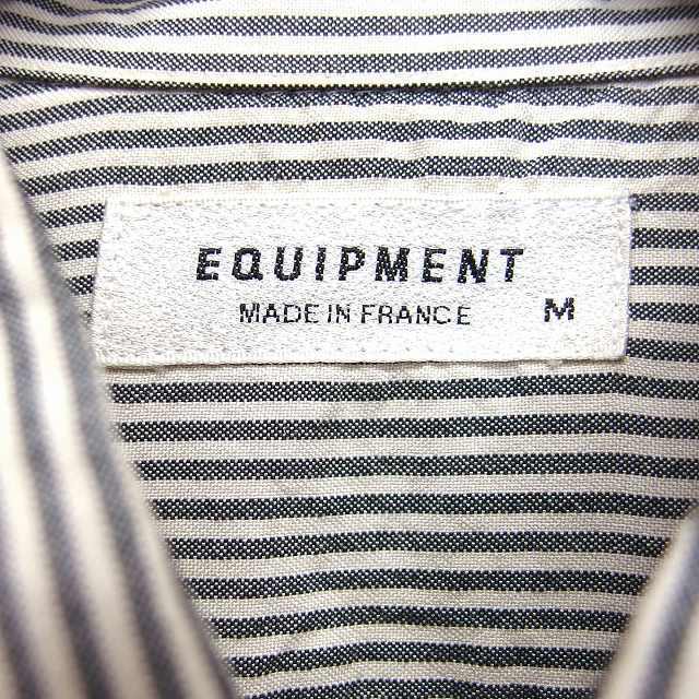 Equipment(エキプモン)のエキプモン EQUIPMENT ストライブ柄 シャツ カジュアル 長袖 シルク メンズのトップス(シャツ)の商品写真