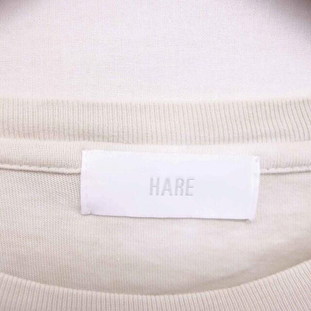 HARE(ハレ)のハレ HARE ワンピース ひざ丈 総柄 グラデーション 七分袖 F 薄茶 黄緑 レディースのワンピース(ひざ丈ワンピース)の商品写真