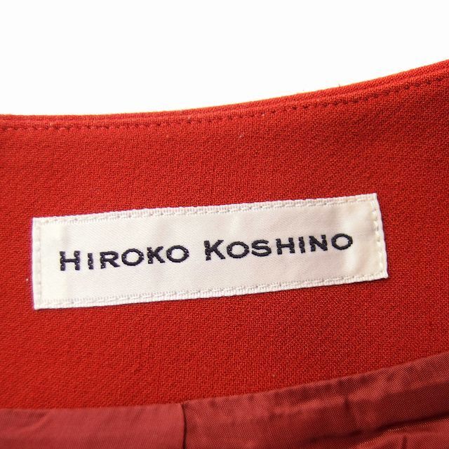 HIROKO KOSHINO(ヒロココシノ)のヒロココシノ HIROKO KOSHINO フレア スカート ひざ丈 無地 38 レディースのスカート(ひざ丈スカート)の商品写真