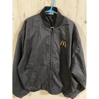 クレスト(Crest)のMcDONALD デリバリー プリント ナイロン ジャケットUSA製(ナイロンジャケット)