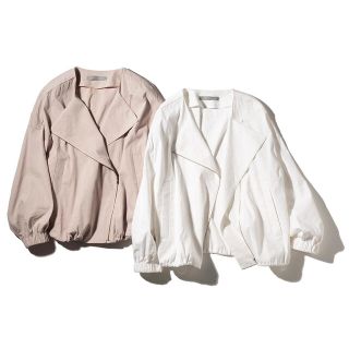 セオリーリュクス(Theory luxe)のTheory luxe 21ss リネンクロップド丈ブルゾン(ブルゾン)