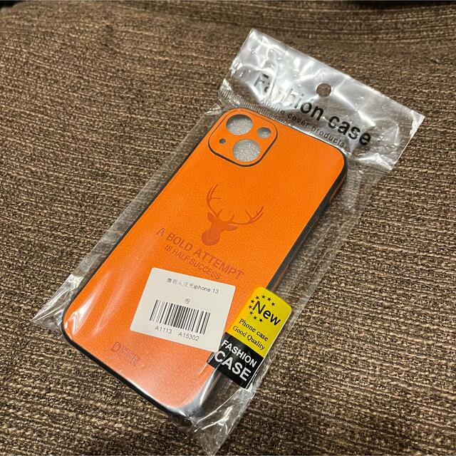 iPhone(アイフォーン)の【お洒落】iPhone 13 スマホ　ケース　カバー　オレンジ　高品質　衝撃吸収 スマホ/家電/カメラのスマホアクセサリー(iPhoneケース)の商品写真