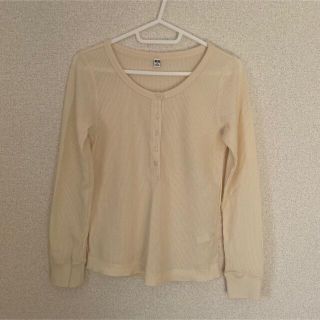 ユニクロ(UNIQLO)のワッフルヘンリーネックT(Tシャツ(長袖/七分))