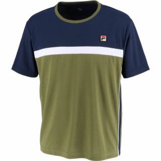 フィラ(FILA)のFILA フィラ テニスウェア 半袖Ｔシャツ カーキ VM5433 メンズM新品(ウェア)