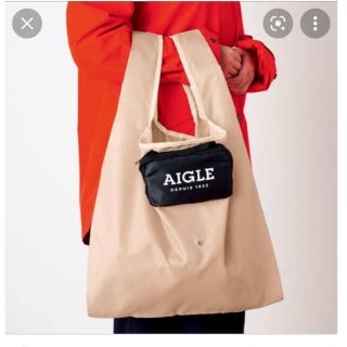 エーグル(AIGLE)のGLOW付録　AIGLEポシェットエコバッグ(エコバッグ)