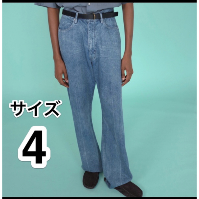 AURALEE(オーラリー)のAURALEE SELVEDGE FADED LIGHT DENIM PANTS メンズのパンツ(デニム/ジーンズ)の商品写真