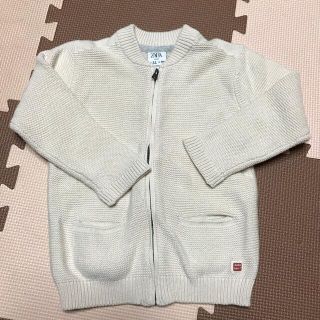 ザラ(ZARA)のZARA キッズカーディガン　オフホワイト　美品(カーディガン)