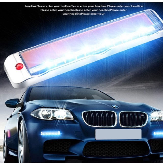 LED ソーラーイルミネーション 車用 LEDライト  自動車/バイクの自動車(車内アクセサリ)の商品写真