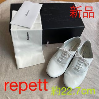 レペット(repetto)のレペット　レースアップシューズ　zizi   白　サイズ36(ローファー/革靴)