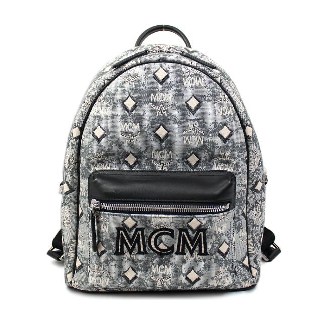 MCM エムシーエム　
バックパック リュック　
グレー レディース 　
【正規品】　 
【買蔵】