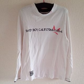 バッドボーイ(BADBOY)のBad Boy　白長袖Tシャツ(Tシャツ/カットソー(七分/長袖))