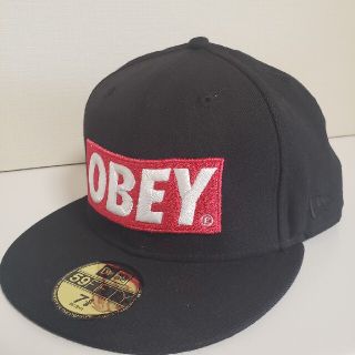 オベイ(OBEY)の超貴重 OBEY オベイ NEWERA コラボ キャップ 7 5/8 XL(キャップ)