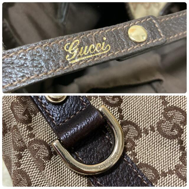 Gucci(グッチ)の専用　グッチ トートバッグ アビーライン GGキャンバス レザー ブラウン レディースのバッグ(トートバッグ)の商品写真