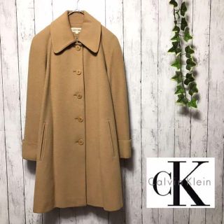 カルバンクライン(Calvin Klein)のcalvin klein カルバンクライン　ステンカラー　ロングコート　ベージュ(ロングコート)