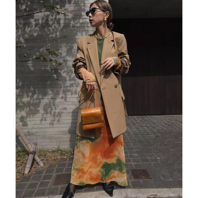 Ameri VINTAGE - CLASSIC MINIMAL TAILORED JACKET ベージュ Sの通販