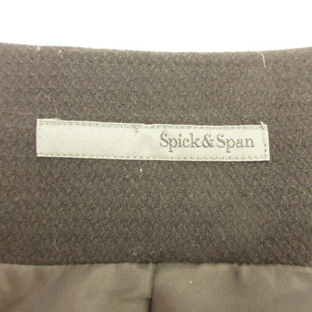 Spick & Span(スピックアンドスパン)のスピック&スパン Spick&Span ノーカラージャケット 長袖 黒 38 * レディースのジャケット/アウター(その他)の商品写真