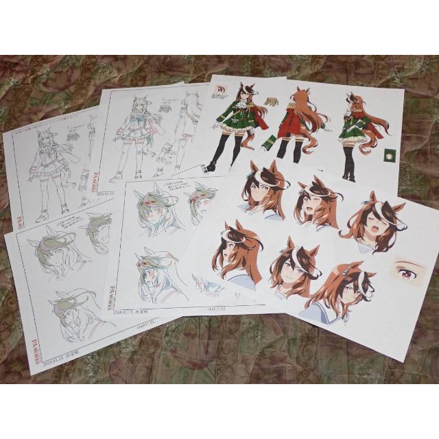 【皇帝:シンボリルドルフ】ウマ娘 プリティーダービー スタッフ用 カラ 設定資料 エンタメ/ホビーのおもちゃ/ぬいぐるみ(キャラクターグッズ)の商品写真