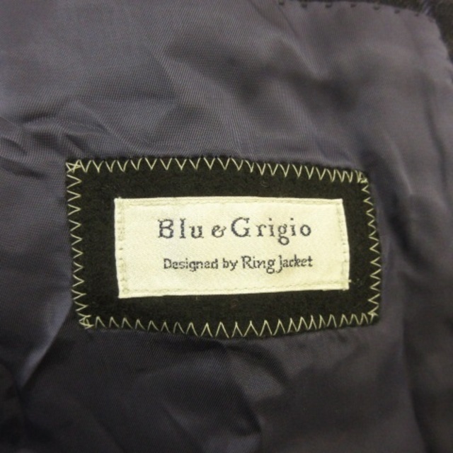 other(アザー)のBlueGrigio テーラードジャケット ブレザー 長袖 チェック 紺 48 メンズのジャケット/アウター(テーラードジャケット)の商品写真