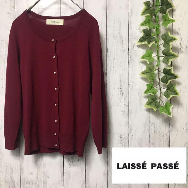 LAISSE PASSE(レッセパッセ)の【美品】 laisse passe レッセ　パッセ　カーディガン　クルーネック レディースのトップス(カーディガン)の商品写真