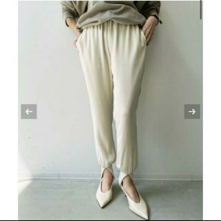 アパルトモンドゥーズィエムクラス(L'Appartement DEUXIEME CLASSE)のアパルトモン Col Pierrot コル ピエロRib Pants(WH)(カジュアルパンツ)