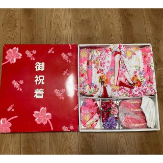 ☆なな様専用☆被布　女の子　御祝着　ピンク　赤(お宮参り用品)