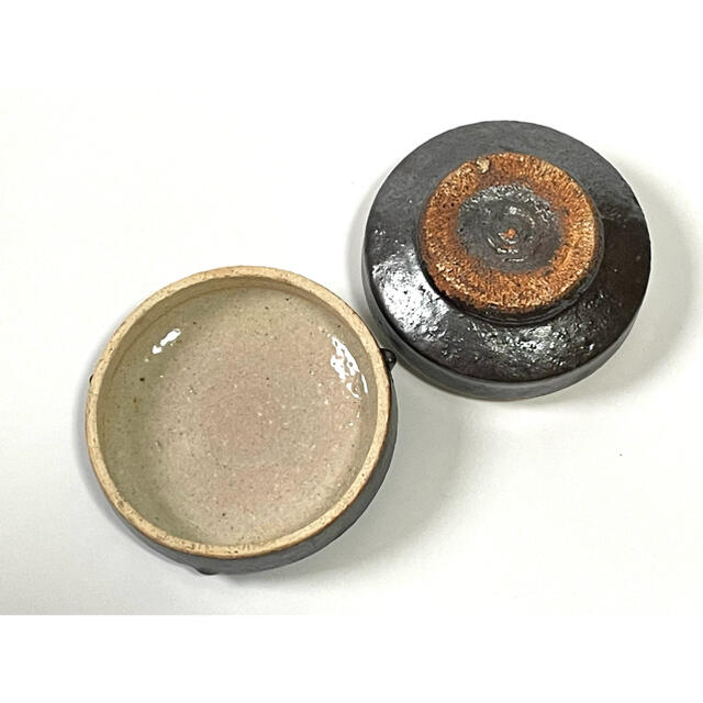 作家物 骨董 河井寛次郎? 武一 久 民芸 民藝 合子 蓋物 小物入 小箱