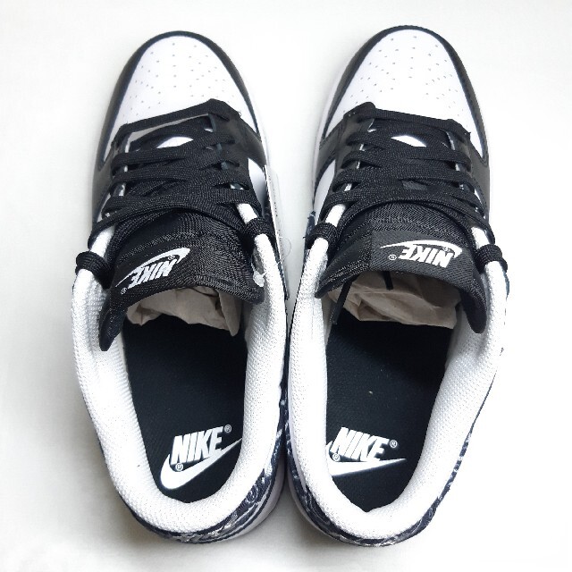 新品/タグ付】NIKE DUNK LOW ペイズリー パンダ 黒×白 26.0 - スニーカー