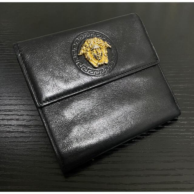 最大57％オフ！ VERSACE 2つ折り財布 ヴェルサーチ ゴールド