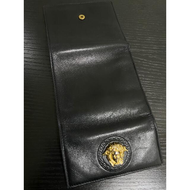 VERSACE ヴェルサーチ 二つ折財布 ブラック本革 メデューサ 3