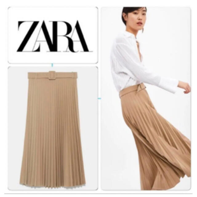 ZARA ベルト付スカート