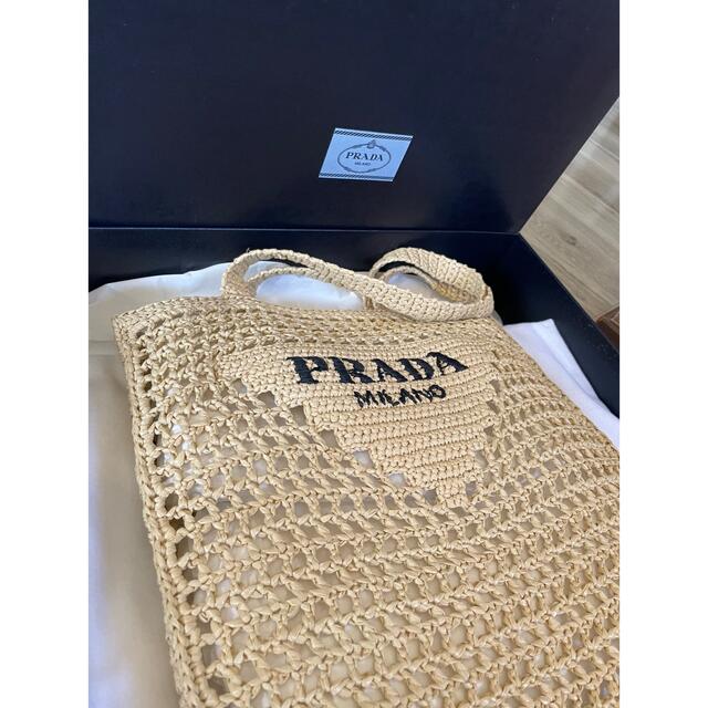 PRADA ラフィア　トートバッグ